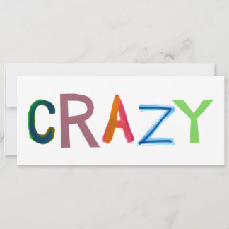 Crazy wild bold colorful goofy fun silly word art