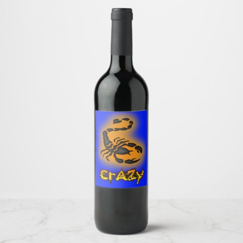 Crazy Wine Label