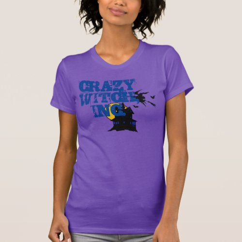 crazy witch inc spooky  halloween shirt t_shirt