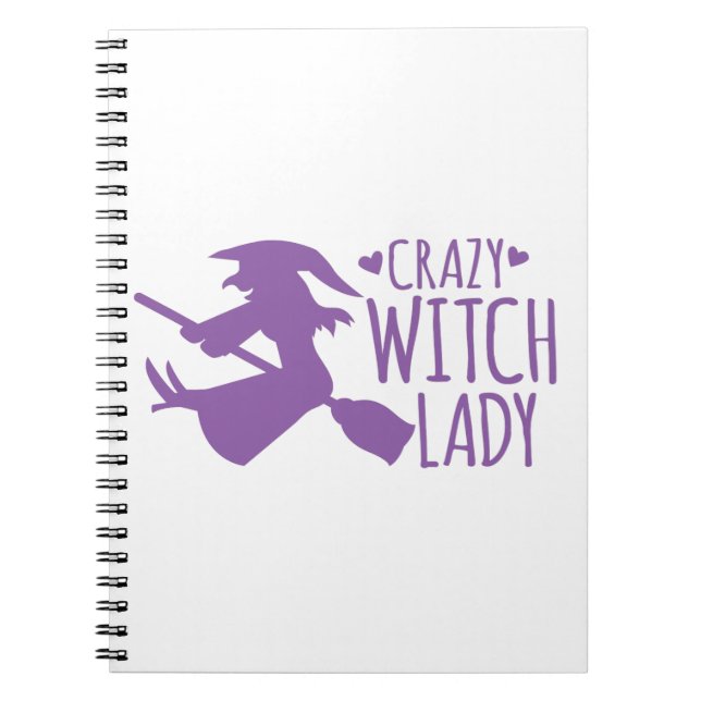 Crazy Witch Lady Notebook (Front)