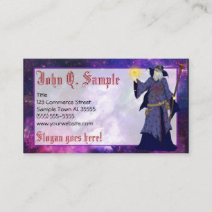 Crazy Wiz Biz, Space Wizard Art Business Card