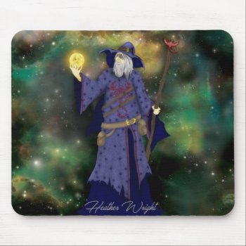 Crazy Wiz Biz  Space Wizard Art Mouse Pad by hkimbrell at Zazzle
