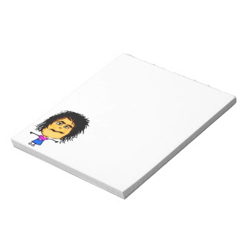 Crazy Woman Cartoon Notepad Zazzle