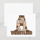 crazy wrestler wrestling design (Front/Back)