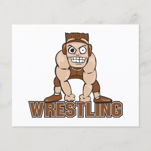 crazy wrestler wrestling design (Front)