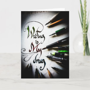 Crazy writer manifesto card