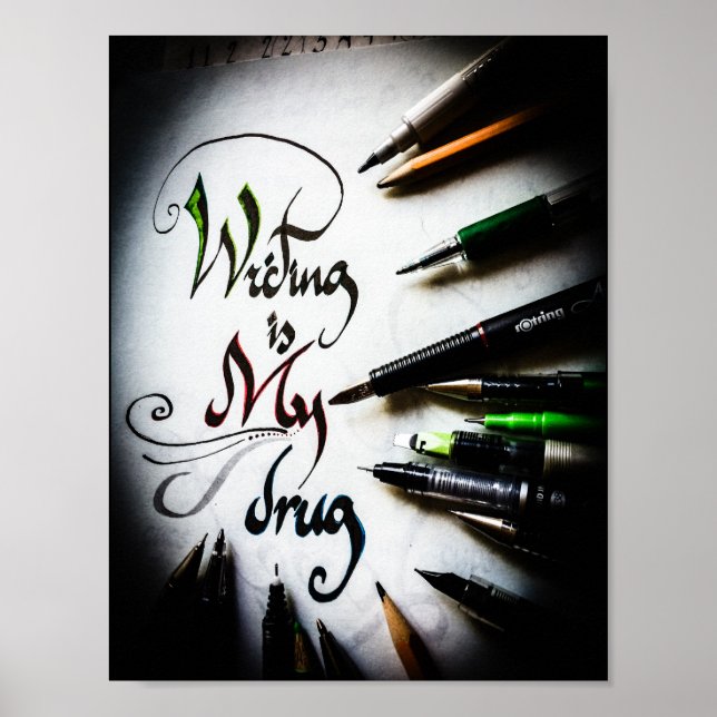 Crazy writer manifesto  poster (Front)