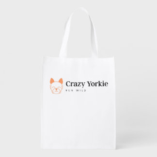 Crazy Yorkie Environmentally Friendly Shopping Bag