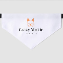 Crazy Yorkie Premium Pet Bandana