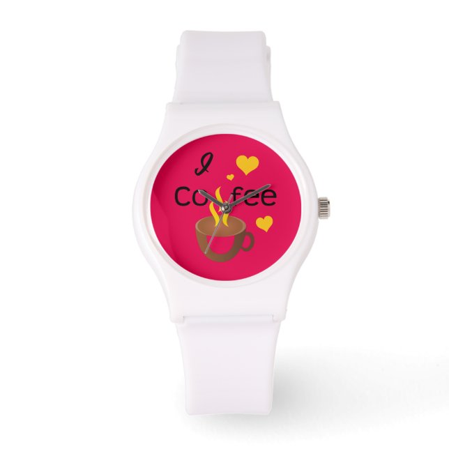 Crazydeal p602 I love coffee super awesome watch (Front)
