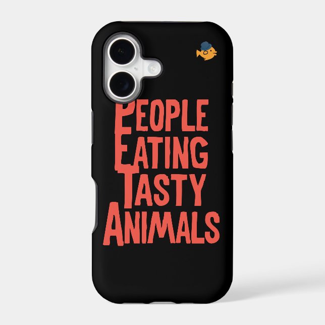 CRAZYFISH eating animals iPhone Case (Back)