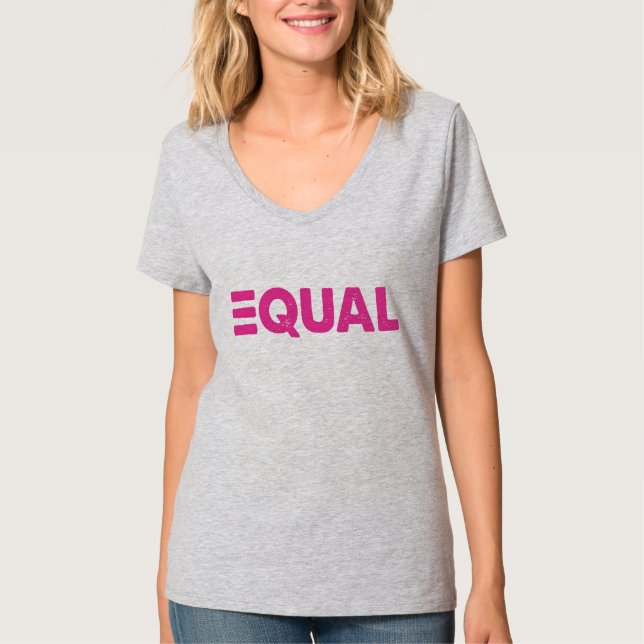 CRAZYFISH equal pink T-Shirt (Front)
