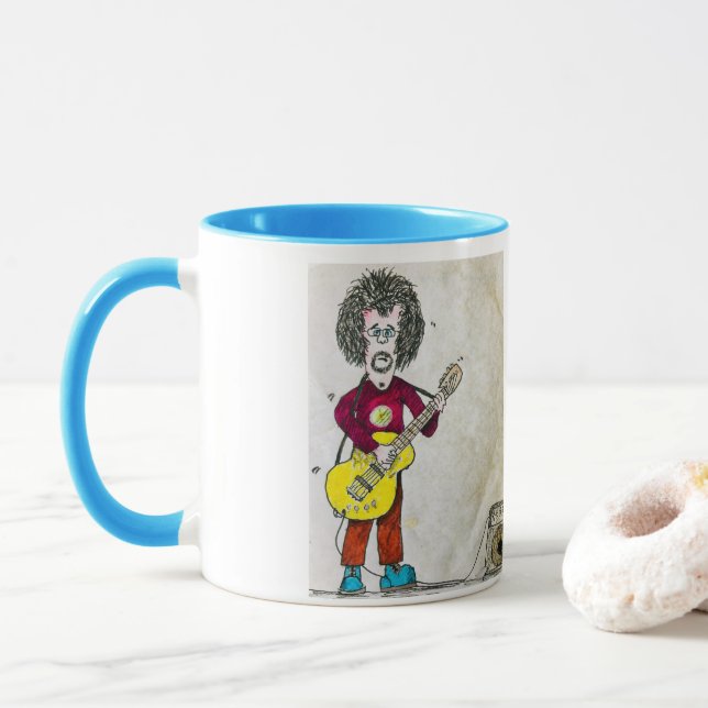 CrazyMusician1 Guitarist Mug (With Donut)