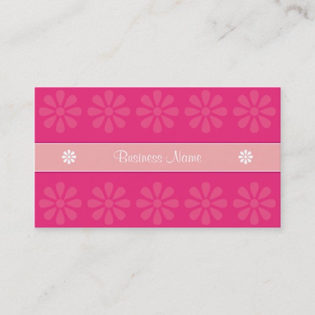 CRE8TIVE DESIGN 04 PINK BUSINESS CARD (Front)
