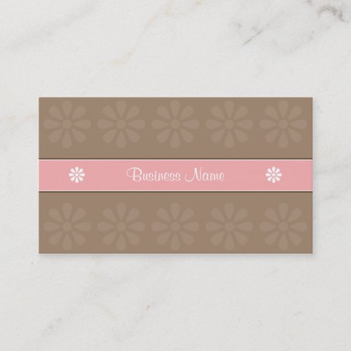 Customizable CRE8TIVE DESIGN 04 PINK MOCHA BUSINESS CARDS