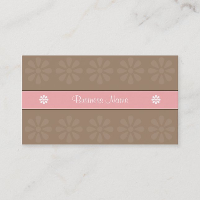 CRE8TIVE DESIGN 04 PINK MOCHA BUSINESS CARD (Front)