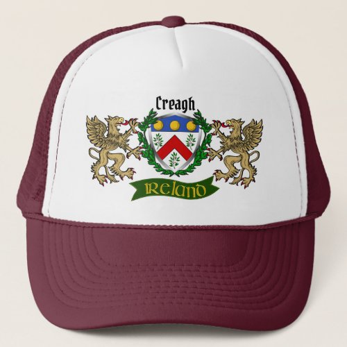 Creagh Irish Shield wGriffins Trucker Hat