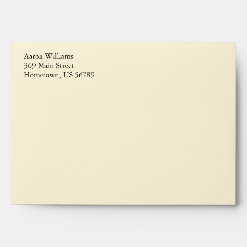 Cream A7 5x7 Custom Pre_addressed Envelopes