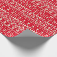 Pink Candy Cane Christmas Wrapping Paper