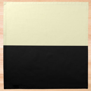 Cream and Black Cloth Napkin