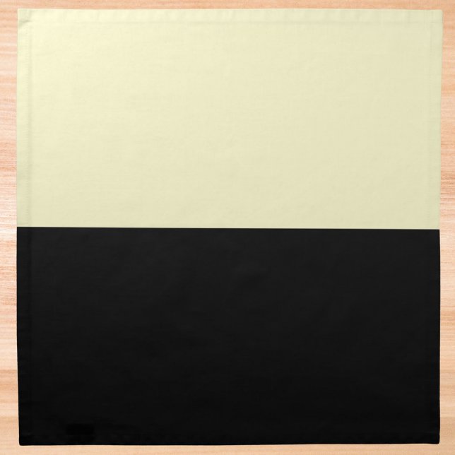 Cream and Black Cloth Napkin (Creator Uploaded)