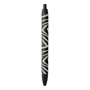 Cream And Black Zebra Stripes, Pen