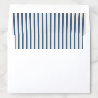 Cream and blue striped Envelope Liner