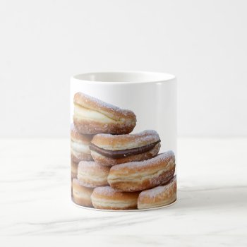 Cream And Chocolate Donuts Coffee Mug by Spetenfia at Zazzle