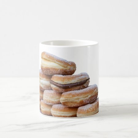 Cream And Chocolate Donuts Coffee Mug