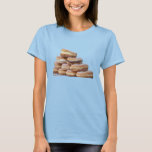 Cream And Chocolate Donuts T-shirt at Zazzle