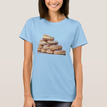 Cream And Chocolate Donuts T-shirt by Spetenfia at Zazzle