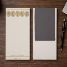 Cream And Gold Magnetic Business