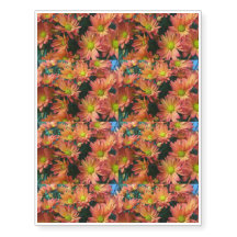 Cream and Pink Fall Flowers
