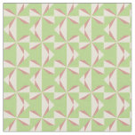Cream and Rose Pinwheels on Lime Fabric