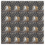 Cream and Tan Guinea Pig Fabric
