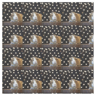 Cream and Tan Guinea Pig Fabric