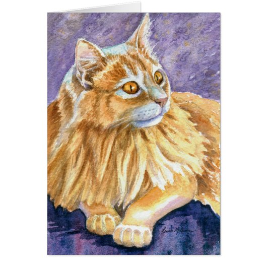 Cream Angora Cat Cards (Front)