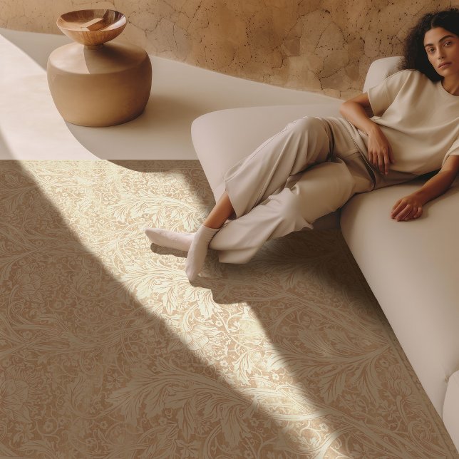 Cream Arcadia William Morris Hawthorn Pattern Rug (Creator Uploaded)