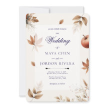 Cream Autumn Harvest Season Wedding 