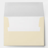 Cream Beige Wedding Invitation Envelope | Zazzle