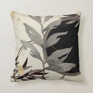 black and ivory throw pillows