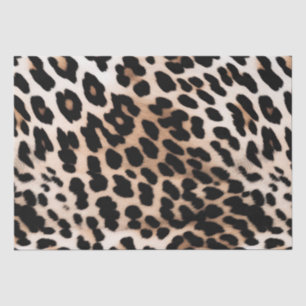 Cream Black Leopard     Tissue Paper