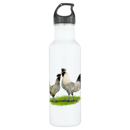 Cream Brabanter Chickens Stainless Steel Water Bottle