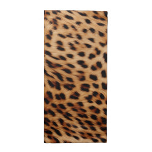Cream Brown Leopard Print Cloth Napkin