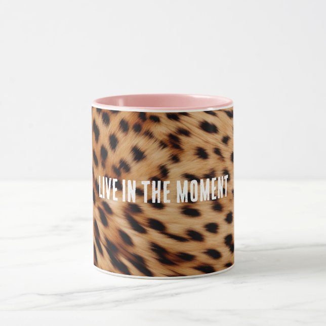 Cream Brown Leopard Print Mug (Center)