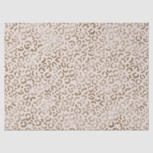 Cream Brown Leopard Print Tissue Paper