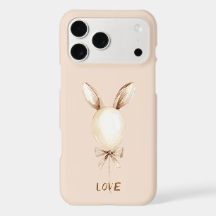 Cream Bunny Ears Balloon iPhone 17 Pro Max Case