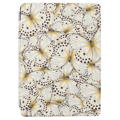 Cream Butterfly Hive iPad Cover