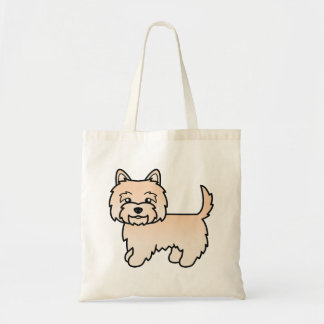Cream Cairn Terrier Cute Cartoon Dog Tote Bag
