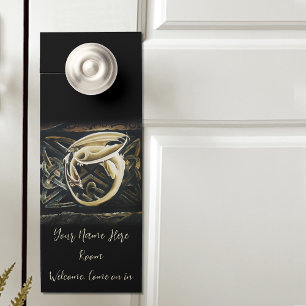 Cream Celtic Art Dragon Fantasy Door Hanger
